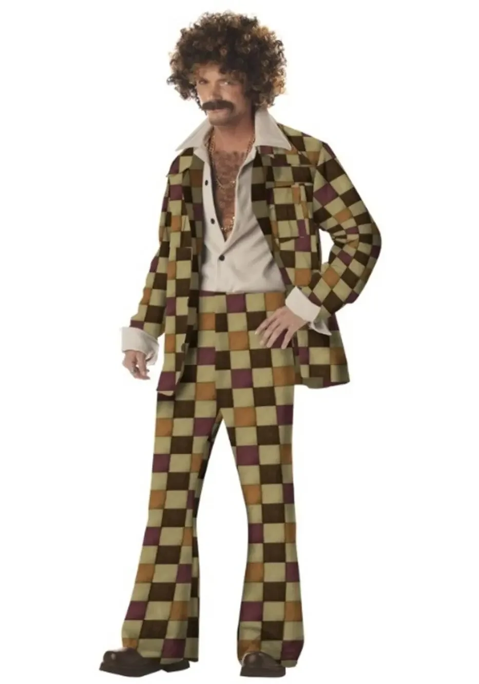 California Costumes Disco Sleazeball 70's Costume Adult Male Size XL (44-46)
